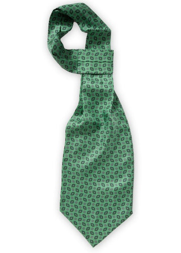 Ascot cu Ornament floral verde